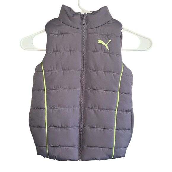 Puma Puffer Vest Outerwear Jacket Purple Youth Girls S - Picture 1 of 6